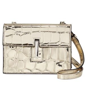 Hayward Mini Soft Metallic Crossbody Clutch Bag